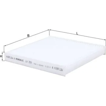 Kabinový filtr Filtr, vzduch v interiéru KNECHT LA 359