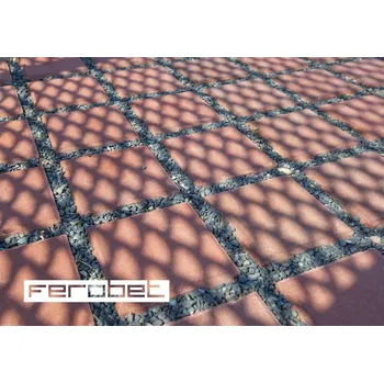 Venkovní dlažba FEROBET Vegetační dlažba EKO KOSTKA Standard Červená 20/20/8cm