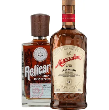 Rum Set Matusalem Gran Reserva 15 + Relicario Ron Dominicano Superior (set 1 x 0.7 l, 1 x 0.7 l)