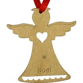 Vánoční ozdoba Ozdoba MagicHome Vianoce, Anjel NOEL, závesná, zlatá, bal. 5 ks