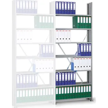 Dílenský regál Corping Archivační regál s bočními stěnami Variant, 2550 x 1000 x 300, přídavný