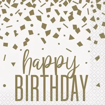 Papírový ubrousek Papírové ubrousky Glitz bílé