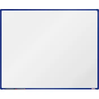 boardOK Bílá magnetická popisovací tabule boardOK, 1500 x 1200 mm, modrý rám