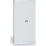 Plechová dílenská skříň na nářadí demontovaná, 1820 x 850 x 390 mm, šedá