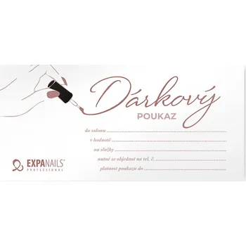 Dárková krabička Dárkový poukaz pro klientky - Hnědý