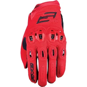 Moto rukavice Rukavice na motorku FIVE Stunt Evo2 červené M