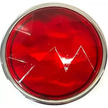 Osvětlení pro motocykl Sklo zadního světla s rámečkem chrom Jawa Pérák a Pařez, ČR