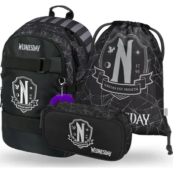 BAAGL Skate 3dílný set, Wednesday Nevermore