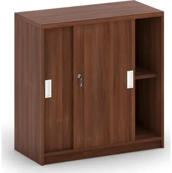 Kancelářská sestava Corping Skříň zasouvací MIRELLI, 800 x 400 x 800 mm, ořech