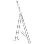 Hliníkový trojdílný výsuvný žebřík VENBOS PROFI, 3x15 příček, 9,79 m