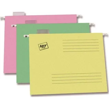 Závěsné papír. desky Hit Office A4, růžové, 25 ks