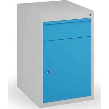 Skříňka na nářadí Kovona Podstavný dílenský box na nářadí s dveřmi a zásuvkou KOVONA, bez polic, 800 x 480 x 610 mm