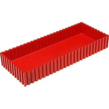 Plastová krabička na nářadí 35-250x100 mm, červená