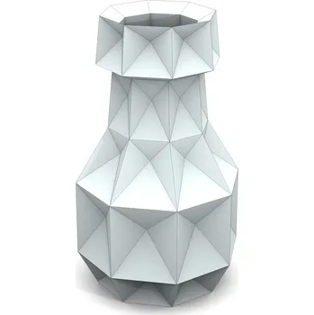 3D puzzle Cut'n'Glue Kubistická váza barva: bílá