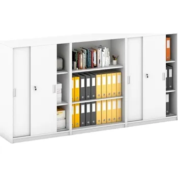 Kancelářská sestava Sestava skříní MIRELLI, Typ IV - bílá