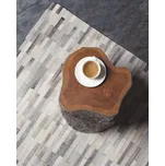 Koberec šedý koženný 160 x 230 cm patchwork hovězí kůže moderní ručně vyrobený obdélníkový Beliani