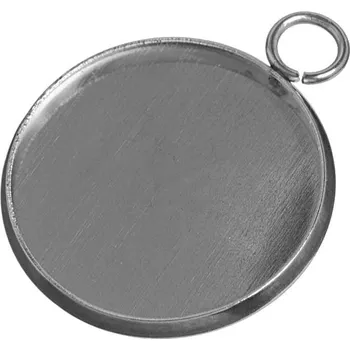 Přívěsek Přívěsek s lůžkem z nerez oceli, 16 mm (10 ks)