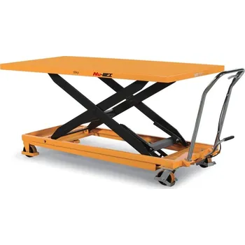 zvedací stůl Pojezdový hydraulický zvedací stůl TG, nosnost 1000 kg, zdvih 1360 mm