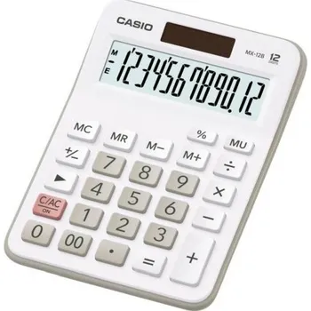Kalkulačka Kalkulačka Casio MX 12 B, 12 míst, bílá