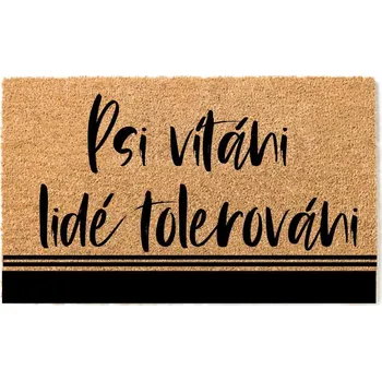 Rohožka Rohožka 40 x 60 cm – Psi vítáni lidé tolerováni