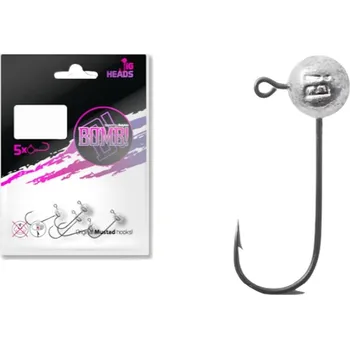 DELPHIN - Jigová hlava bez límečku Bomb vel. 5/0 5 g 5 ks