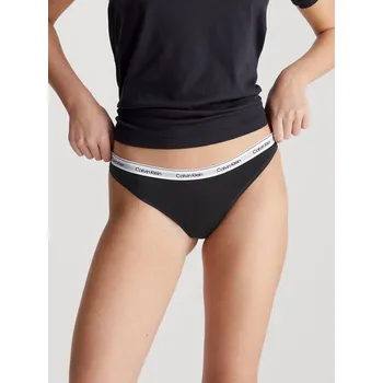 Dámské spodní prádlo Dámské tanga 000QD5043E UB1 černé- Calvin Klein L