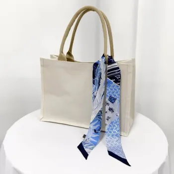 Šátek Hedvábná šálka twilly modro-bílá 5x85 cm v dárkovém balení, HEDVÁBNÝ SVĚT