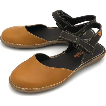 Dámské sandále Dámské kožené sandále 7722-04451 JUNGLA hnědá Barva: hnědopísková, Velikost: 37