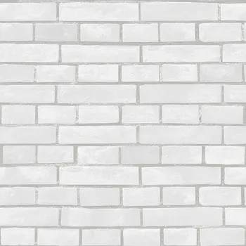 Tapeta Omyvatelná vinylová tapeta bílo-šedá cihla, imitace cihlové stěny 555131, Old Friends 3, Vavex 2025