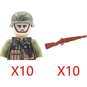 ostatní stavebnice Vojenské stavebnice pro děti s historickými figurkami | lego styl komponenty - D263-WG103-10PCS
