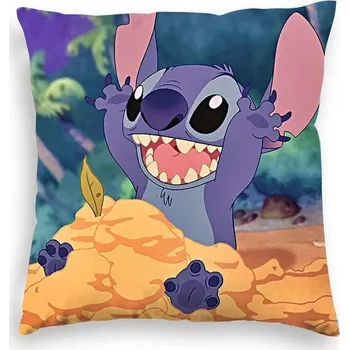 Povlak na dekorativní polštářek Povlak na polštář Lilo & Stitch 45x45 cm - 25