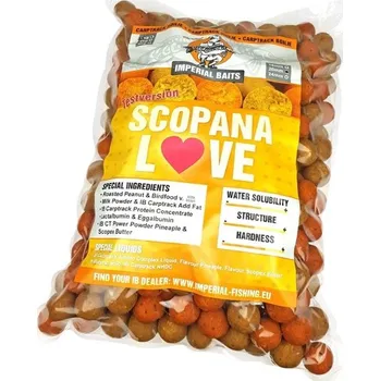 Návnadová surovina IMPERIAL BAITS - Boilies Carptrack Scopana.Love 20 mm 2 kg