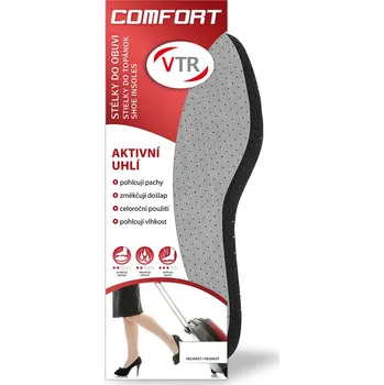 Vložka do bot VTR Vložky do bot - aktivní uhlí- zastřihávací - 3 mm Velikost EU: 36-37