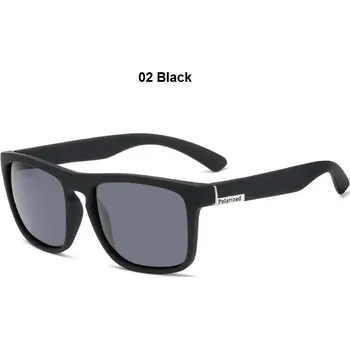 Pánské polarizační sluneční brýle vintage styl - 02 Černá