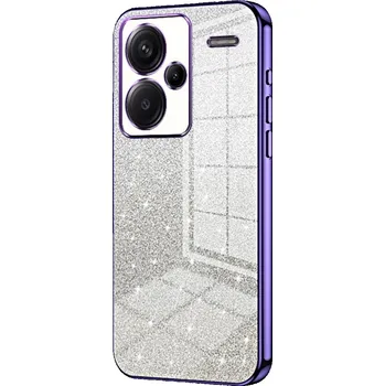 Pouzdro na mobilní telefon Cut gelový třpytivý obal na Xiaomi Redmi Note 13 Pro+ 5G - fialový