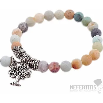 Náramek Amazonit náramek extra korálkový se stromem života