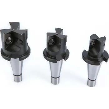 Příslušenství k frézce Sada 3 frézovacích nástrojů s VBD - průměr 30, 40 a 50 mm, 3 břity, kužel MK3 (Truetech)