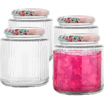 Sklenice Altom Zavařovací sklenice s víčkem a etiketou 350 ml, 4 ks, čirá