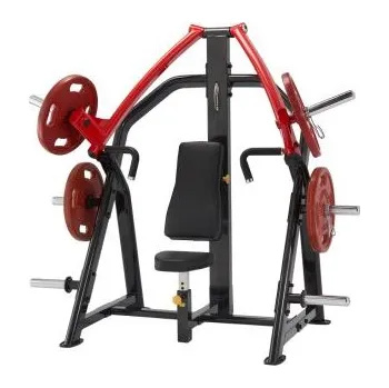 Tlak na prsa v sedě incline Steelflex Plateload Line PSIP Barva černo-červená