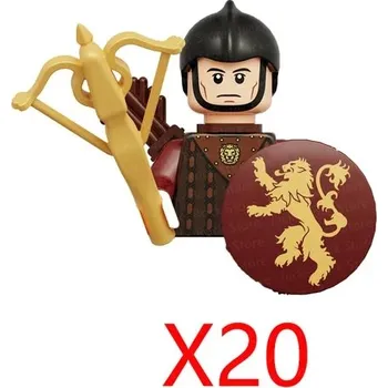 ostatní stavebnice Vojenské stavebnice rytířů a anime figurky | lego styl figurky a komponenty - XP516-20PCS