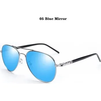 Sluneční brýle Polarizované sluneční brýle pilotka vintage unisex - 05 Ledově modré zrcadlo