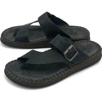 Pánské pantofle Pánské kožené pantofle 9289 17790 GREEN HILL černé Barva: černá, Velikost: 45