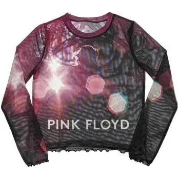 Zahraniční hudba Merch Pink Floyd: Pink Floyd Ladies Long Sleeve T-shirt: Knebworth '90 (mesh) (medium) M
