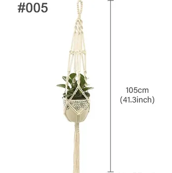 Květináč Ručně vytvořený macrame květináč - 3