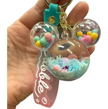 Přívěsek Myš 6 cm Barva: Tyrkysový