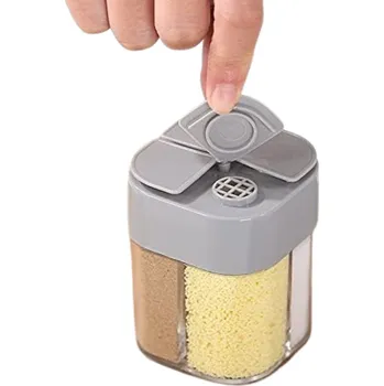 Dóza na potraviny Orion Kořenka, dělená se 4 sekcemi, dávkovací uzávěr FOLY