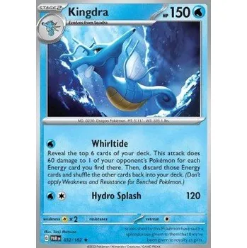 Sběratelská karetní hra Pokémon PAR 032/182 Kingdra - Paradox Rift Stav: Near Mint, Verze: HOLO