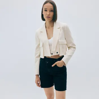 Dámské kraťasy Reserved - Džínové šortky - šedá - 426BT-90J - 426BT-90J-40