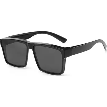 Sluneční brýle Pánské polarizační sluneční brýle UV400 retro hip hop - Zářivě černý