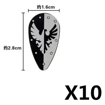 ostatní stavebnice Středověké vojenské stavebnice rytířů a štítů, vlajky - DPA7-10PCS